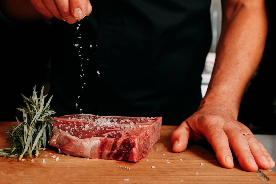 Salt on Steak