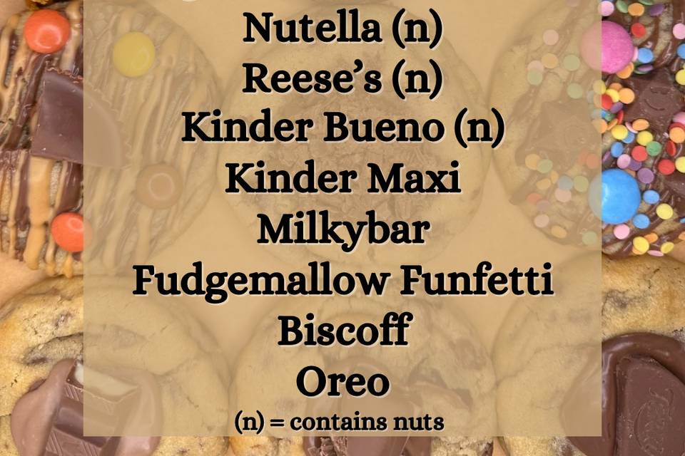 Cookie flavours