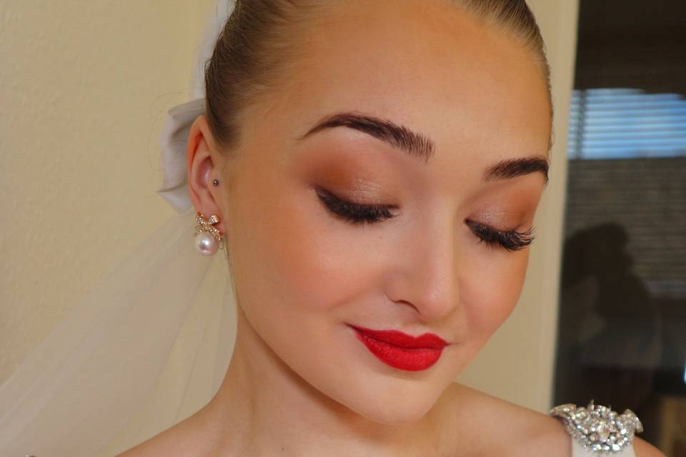 Winter bridal look