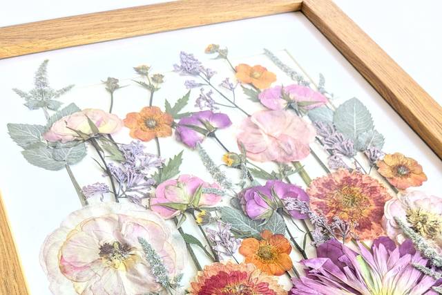 Pressed and preserved bouquet