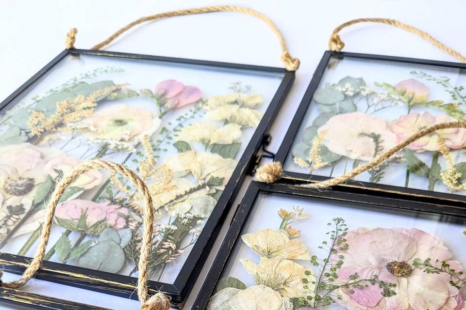 Pressed and preserved bouquet