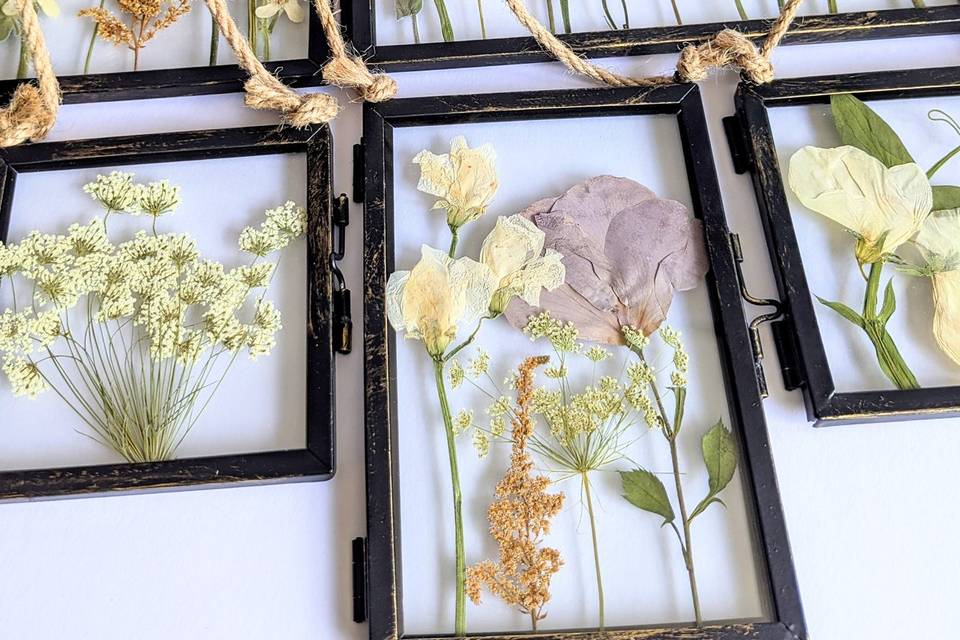 Pressed and preserved bouquet