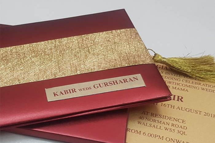 Sikh wedding invitation