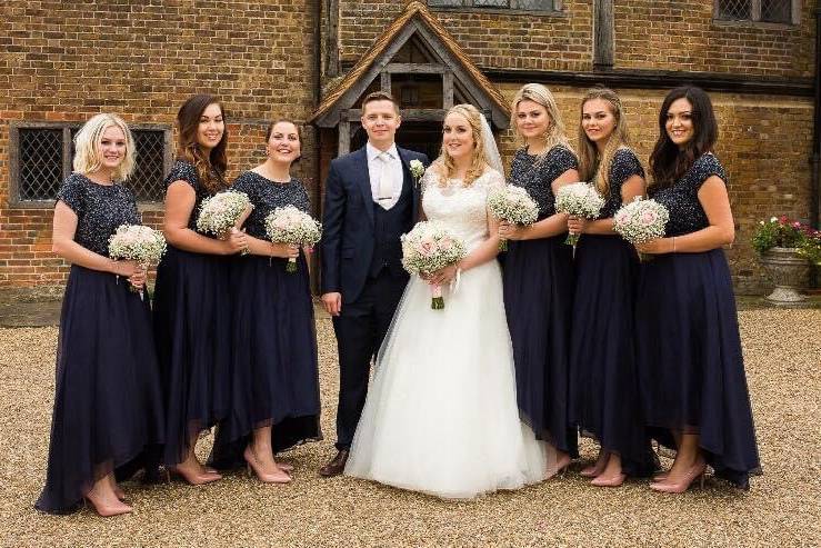 Wedding party shot