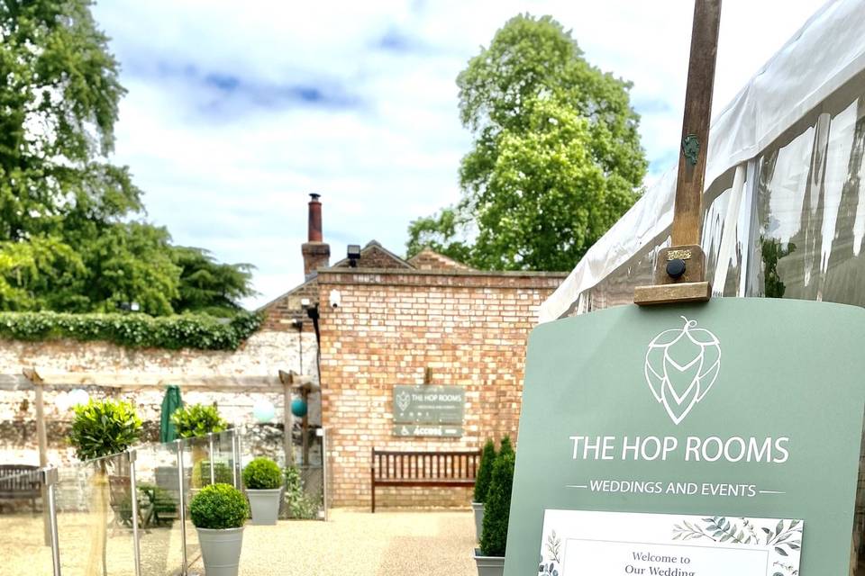 The Hop Rooms entrance