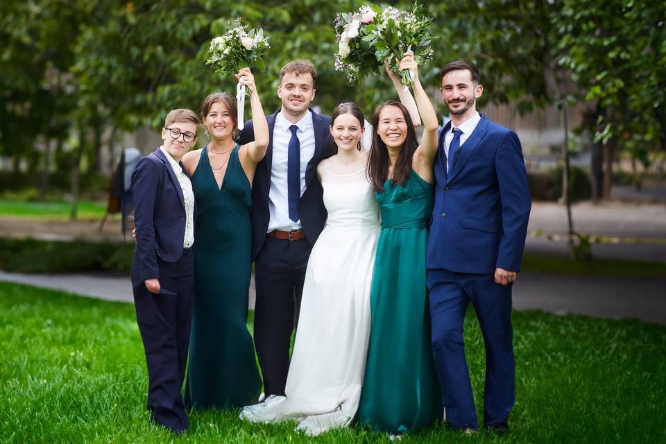 Bride and Guests