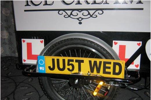 Wedding Ice Cream Trike for Hire