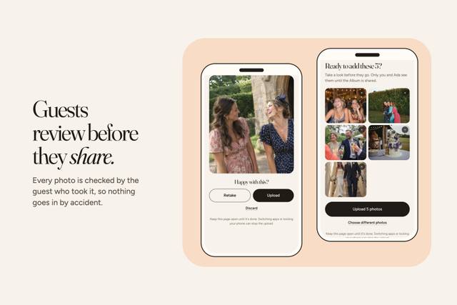 Guests review before sharing