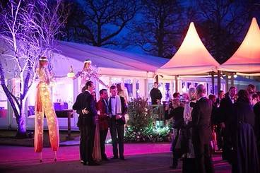 Outdoor evening wedding