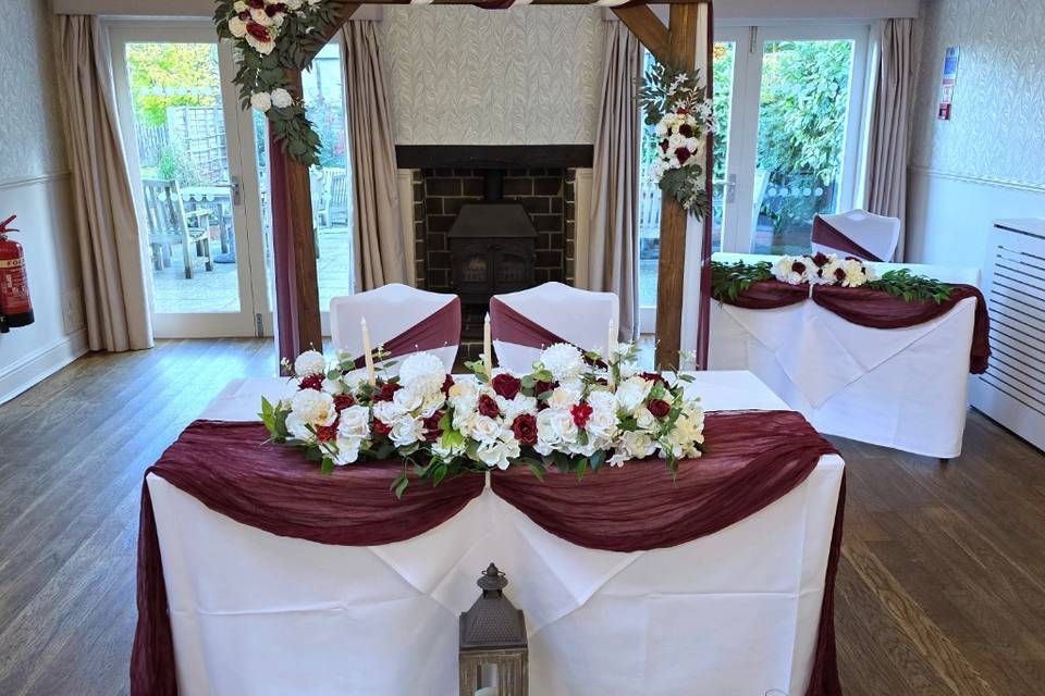 Ceremony venue decorations