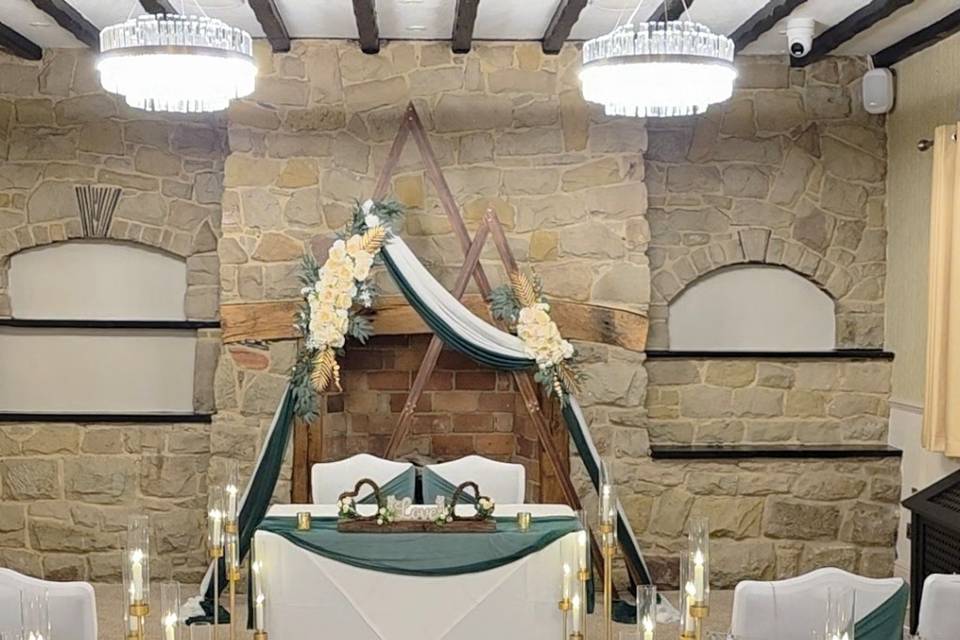 Ceremony venue decor