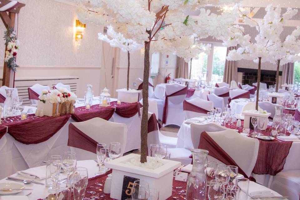 Reception venue decor