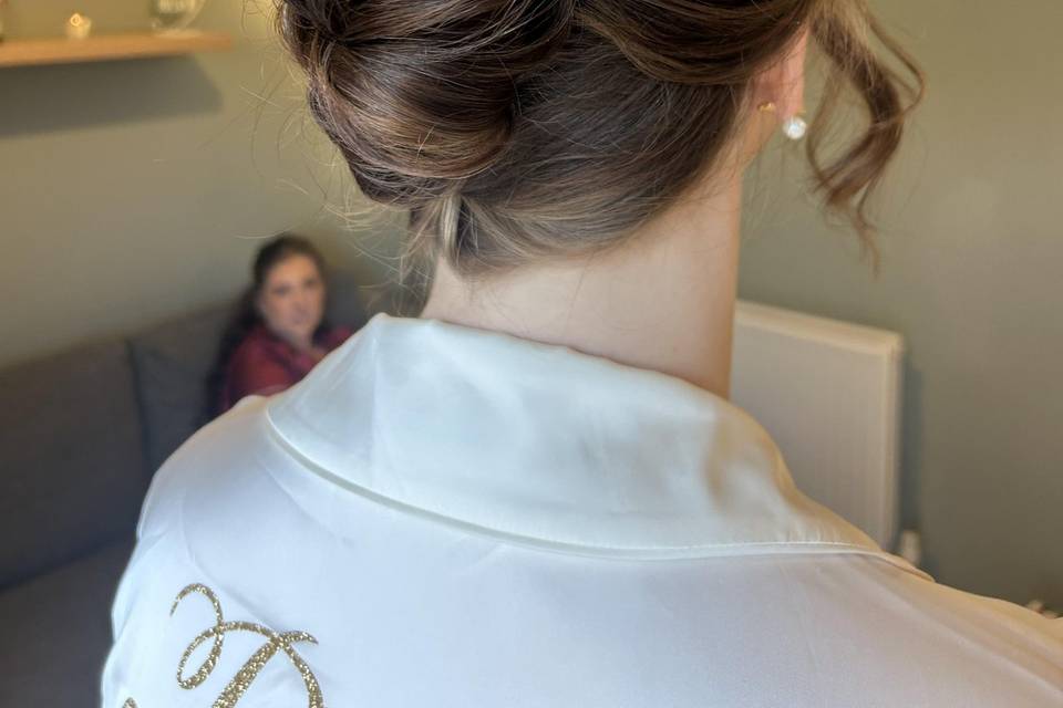 Bridal updo