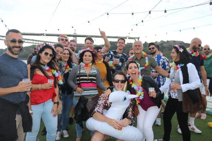 Boat party in Portugal
