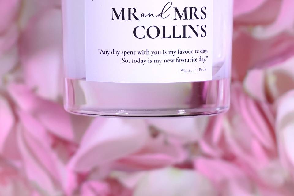 Bespoke Wedding Candles