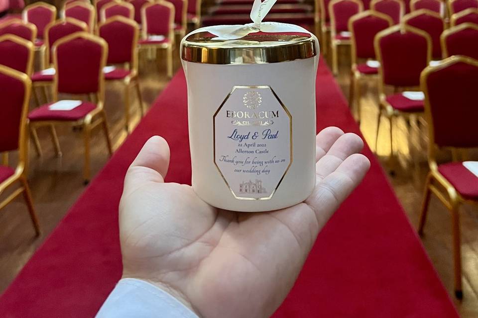 Bespoke Wedding Candles