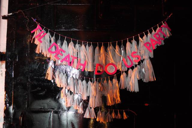 TIL DEATH DO US PARTY backdrop