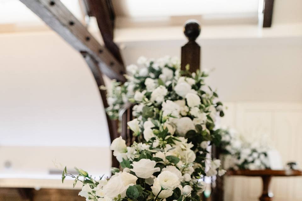 Bannister floral garland