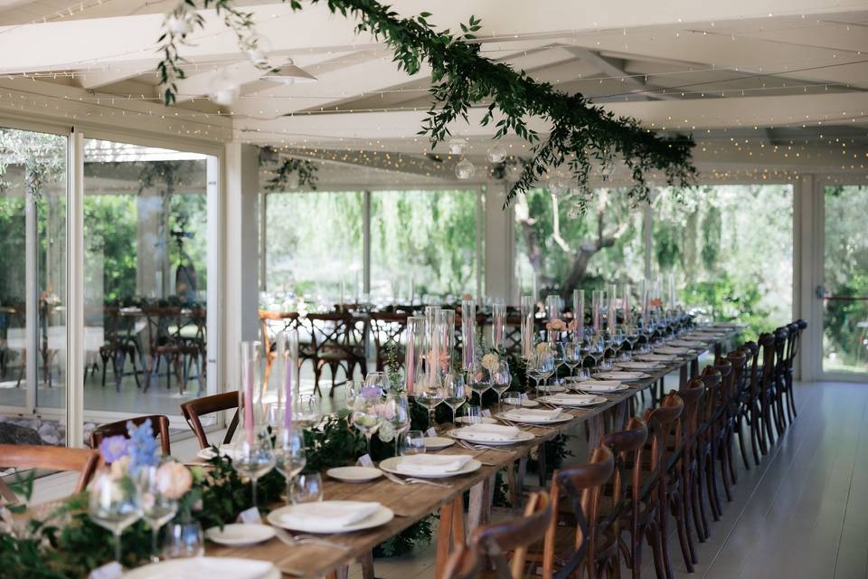 Dinner at the pavillion