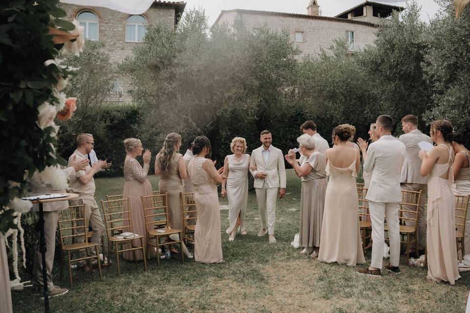 Ceremony with view