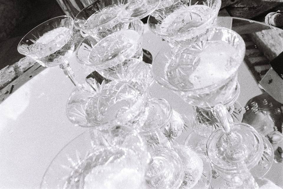 Champagne tower