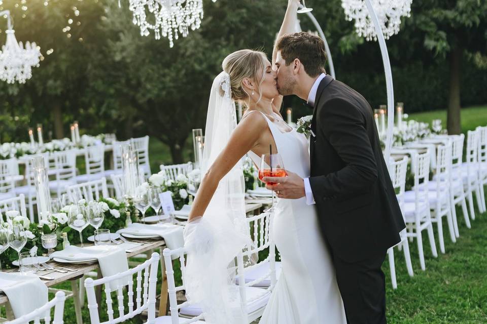 Wedding dinner outdoor