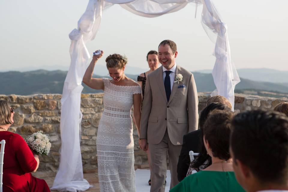 Wedding in a castle