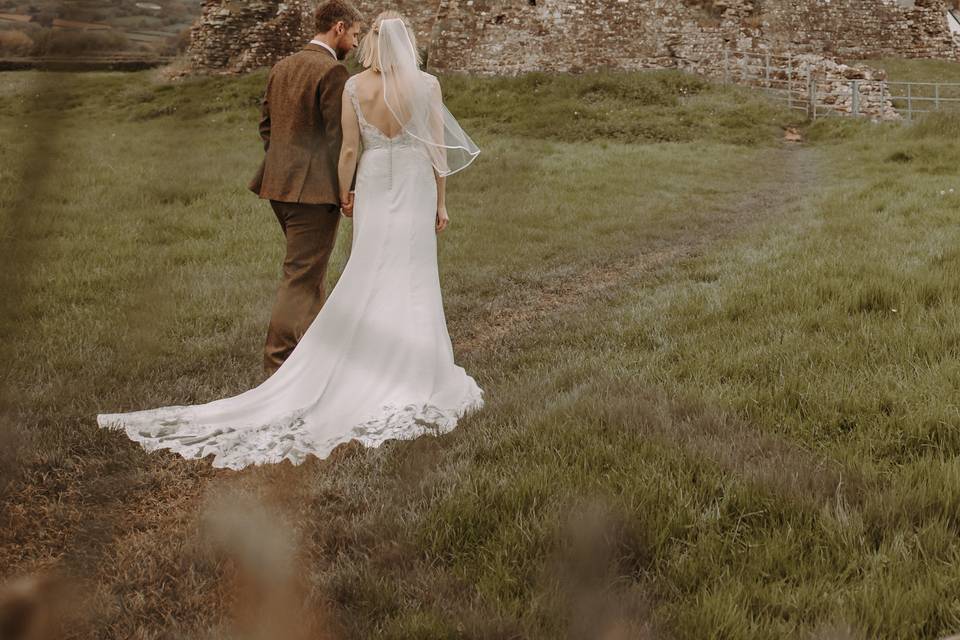 Couple off for a walk