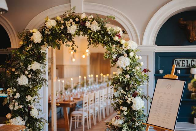 Wedding breakfast entrance