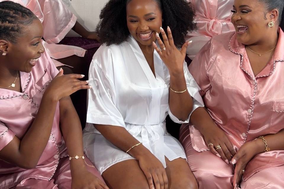 Bride and Bridesmaid