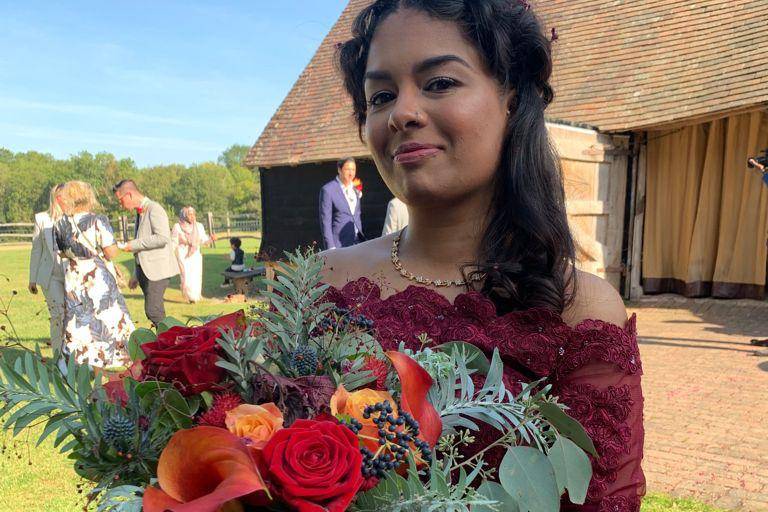 Autumnal Bridal Bouquet