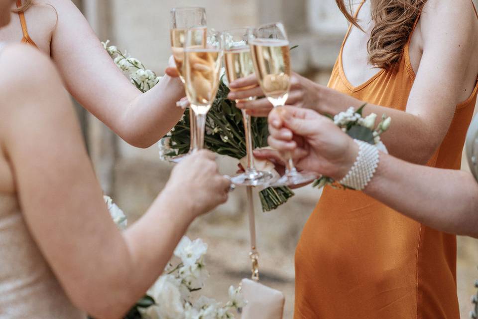 Cheers Wedding Reception Fizz