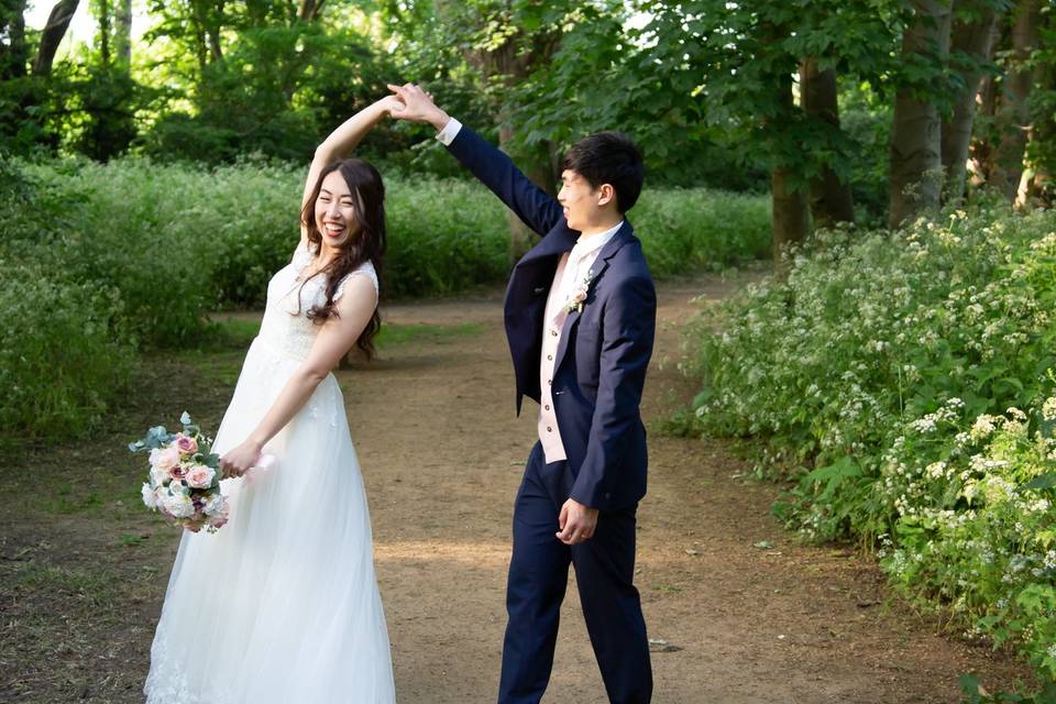 Bride and groom