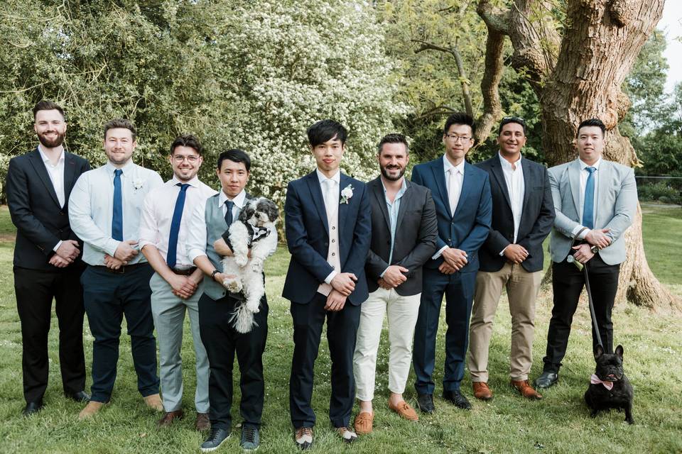 Groom and best men