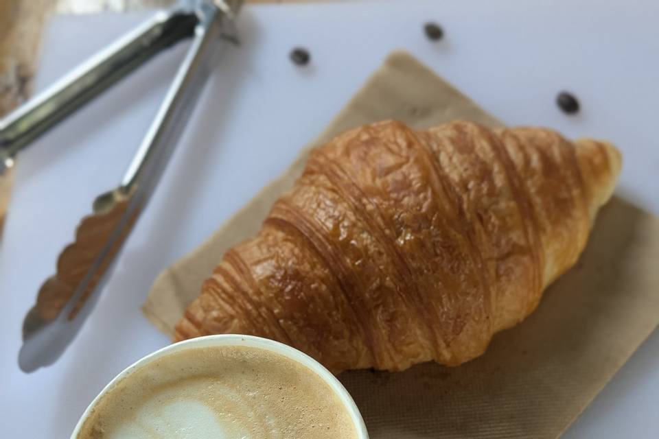 Hot drinks and pastries