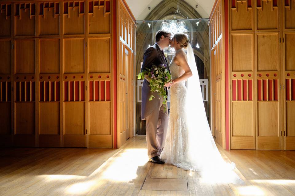 Kiss in church vestry