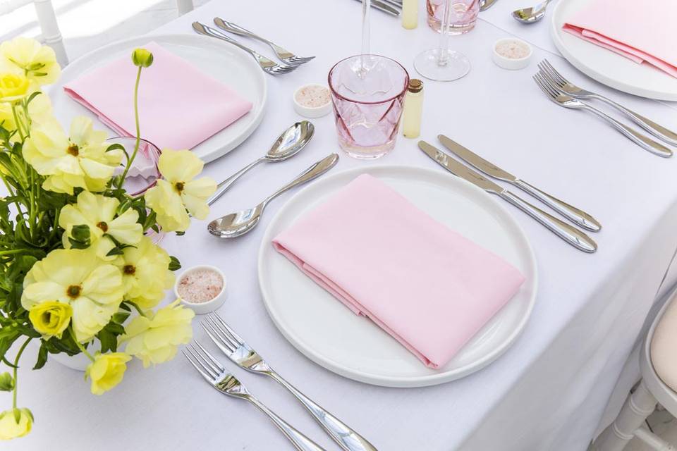 Blossom Pink napkins.