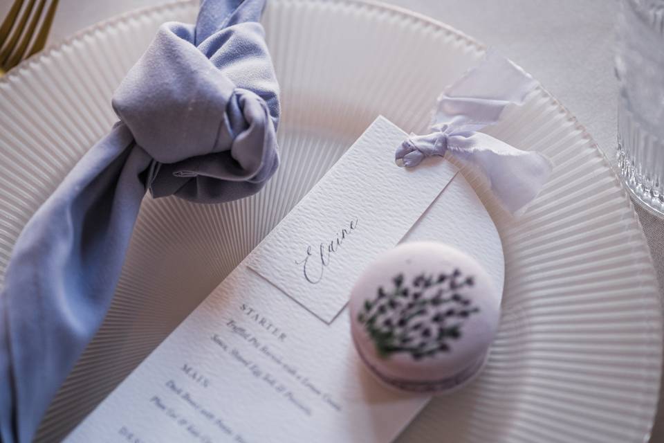 Summer Lavender napkins.