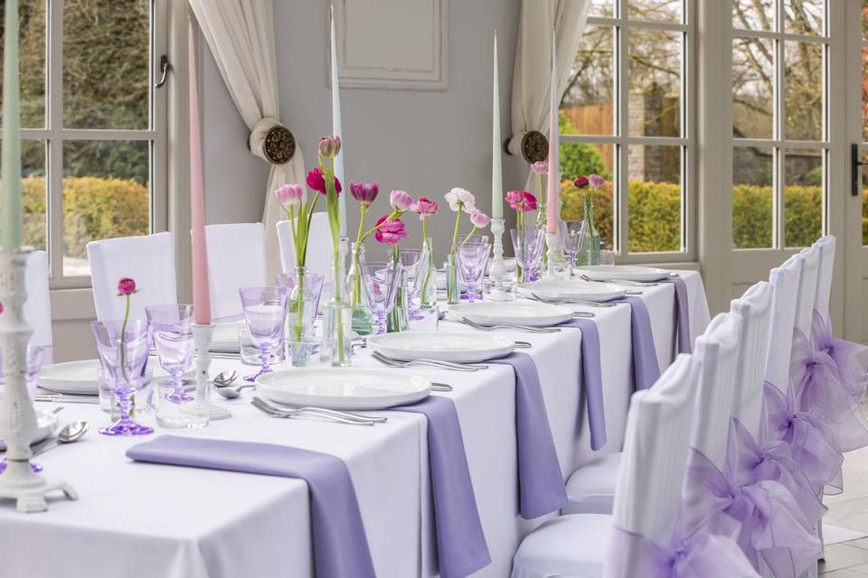 Summer Lavender napkins.