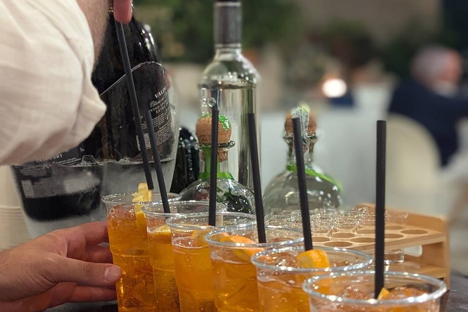 Open bar italian drinks