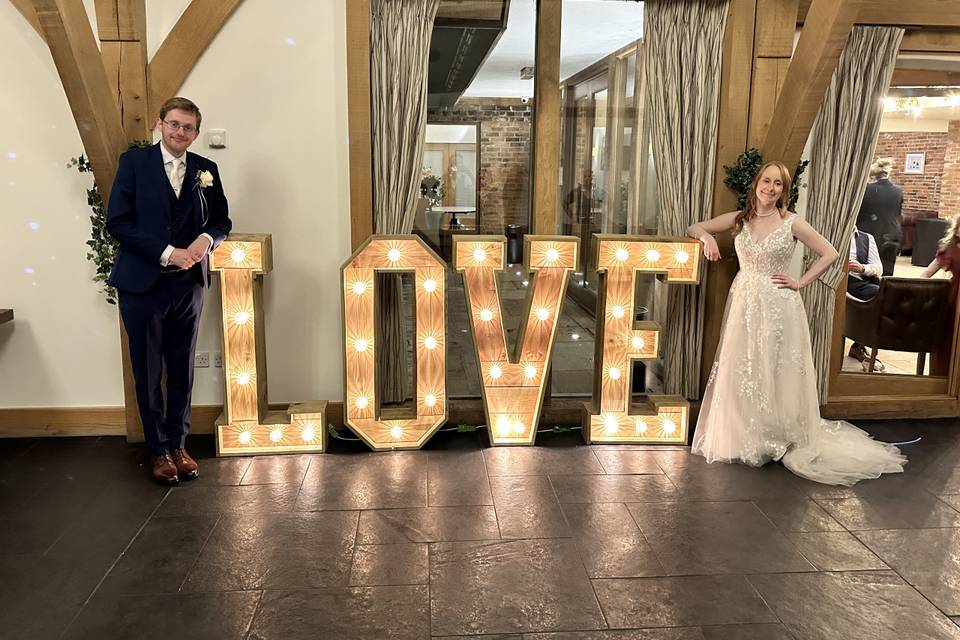 LED letter hire