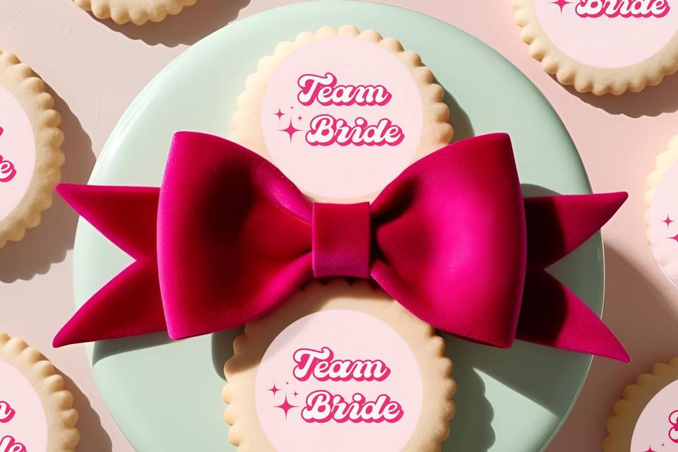 Team Bride Edible Cake Toppers