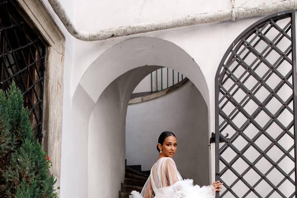 NOLA GREY BRIDAL ROBE