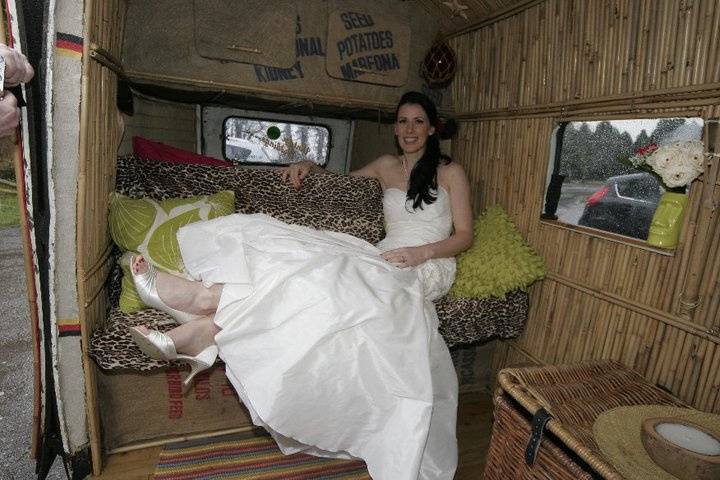 Wikiki wedding in The rustbus!