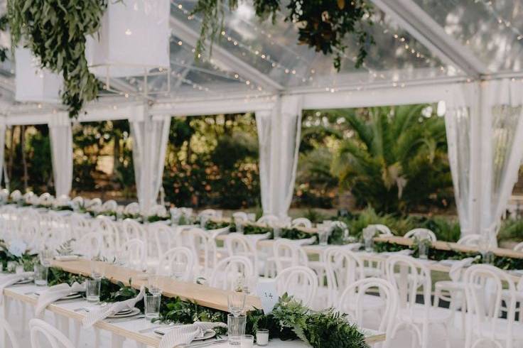 Lined marquee