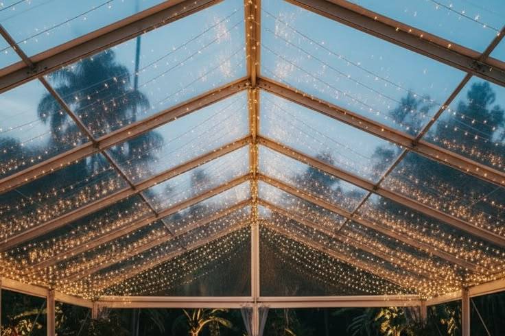 Marquee with lights