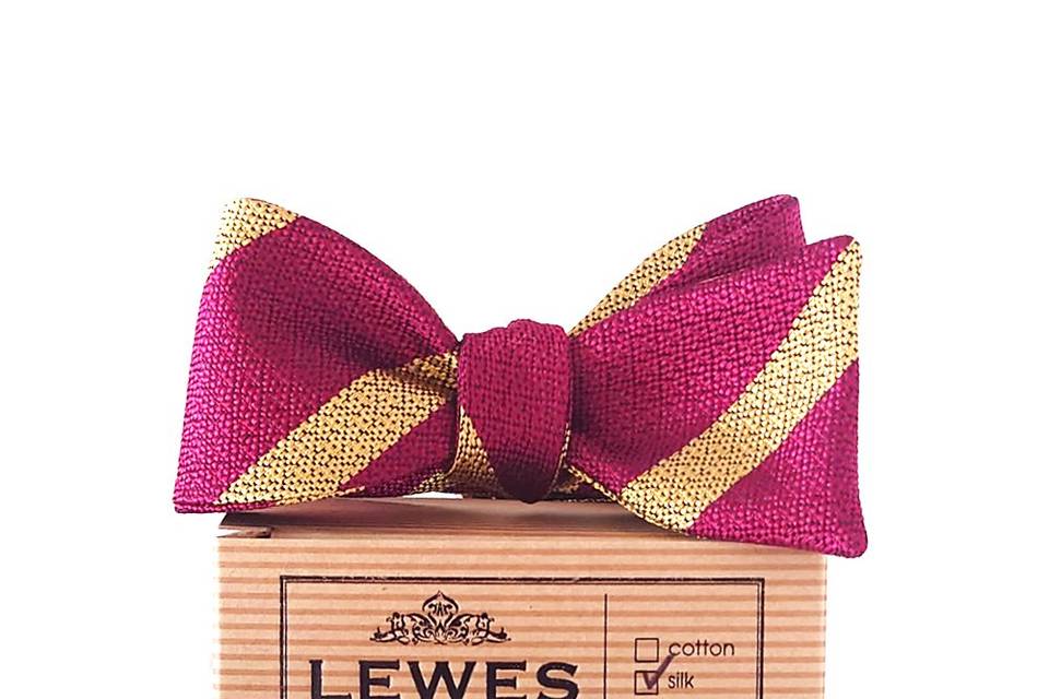 Deep red and gold stripe