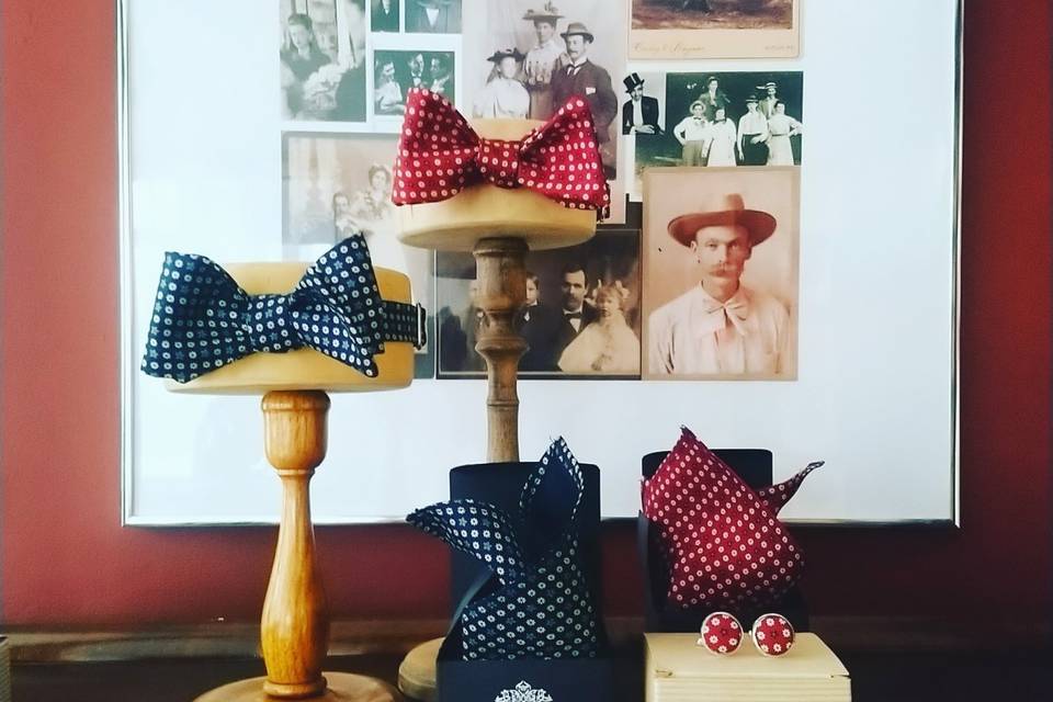 Vintage silk bow ties