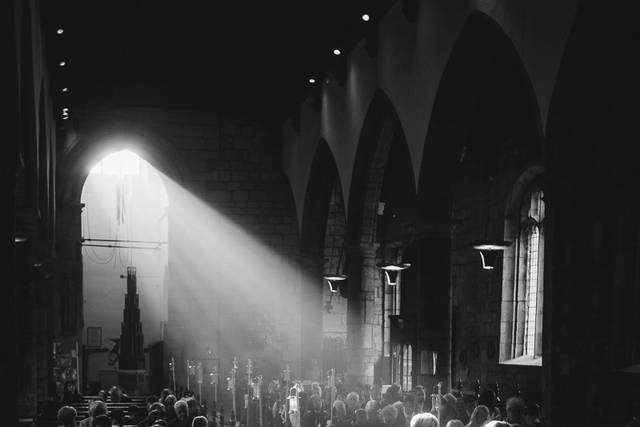 Shining on the couple