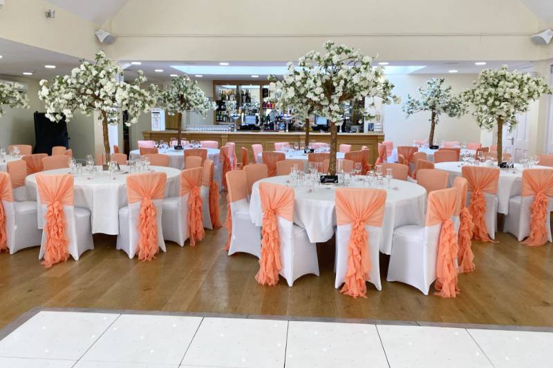 Stunning reception setup